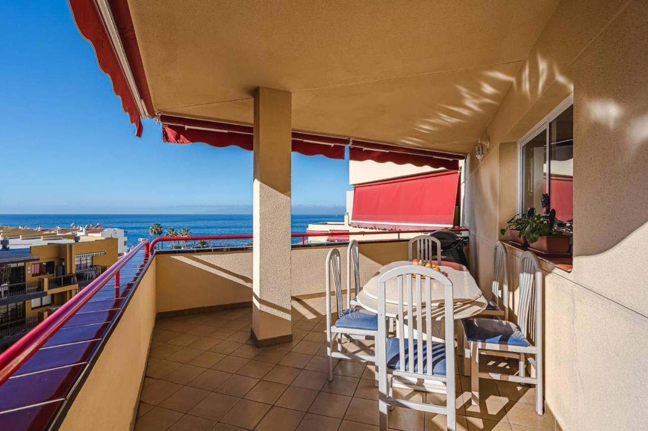Cozy Beachfront Flat With Pool & Panoramic Sea View Terrace Daire Puerto de Santiago  Dış mekan fotoğraf